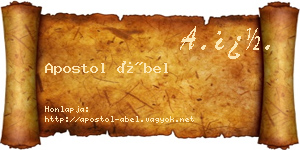 Apostol Ábel névjegykártya